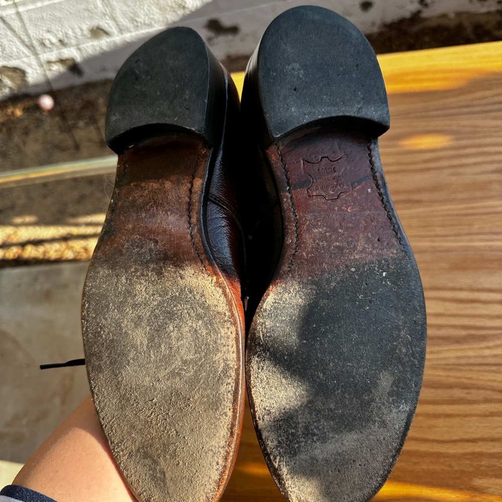 Men leather dress shoes size 8 - Picture 3 of 8